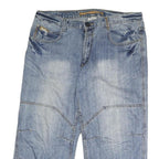 SOUTHERN Mens Shorts Blue Denim Casual M W38 Cotton Relaxed Fit