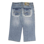 SOUTHERN Mens Shorts Blue Denim Casual M W38 Cotton Relaxed Fit