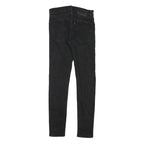 LEVI'S Womens Jeans Black Regular Skinny Denim Raw W28 L30 Stylish Classic