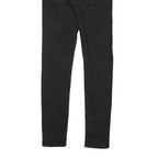 LEVI'S Womens Jeans Black Regular Skinny Denim Raw W28 L30 Stylish Classic