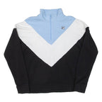 FILA Womens Sweatshirt Blue 1/4 Zip XL
