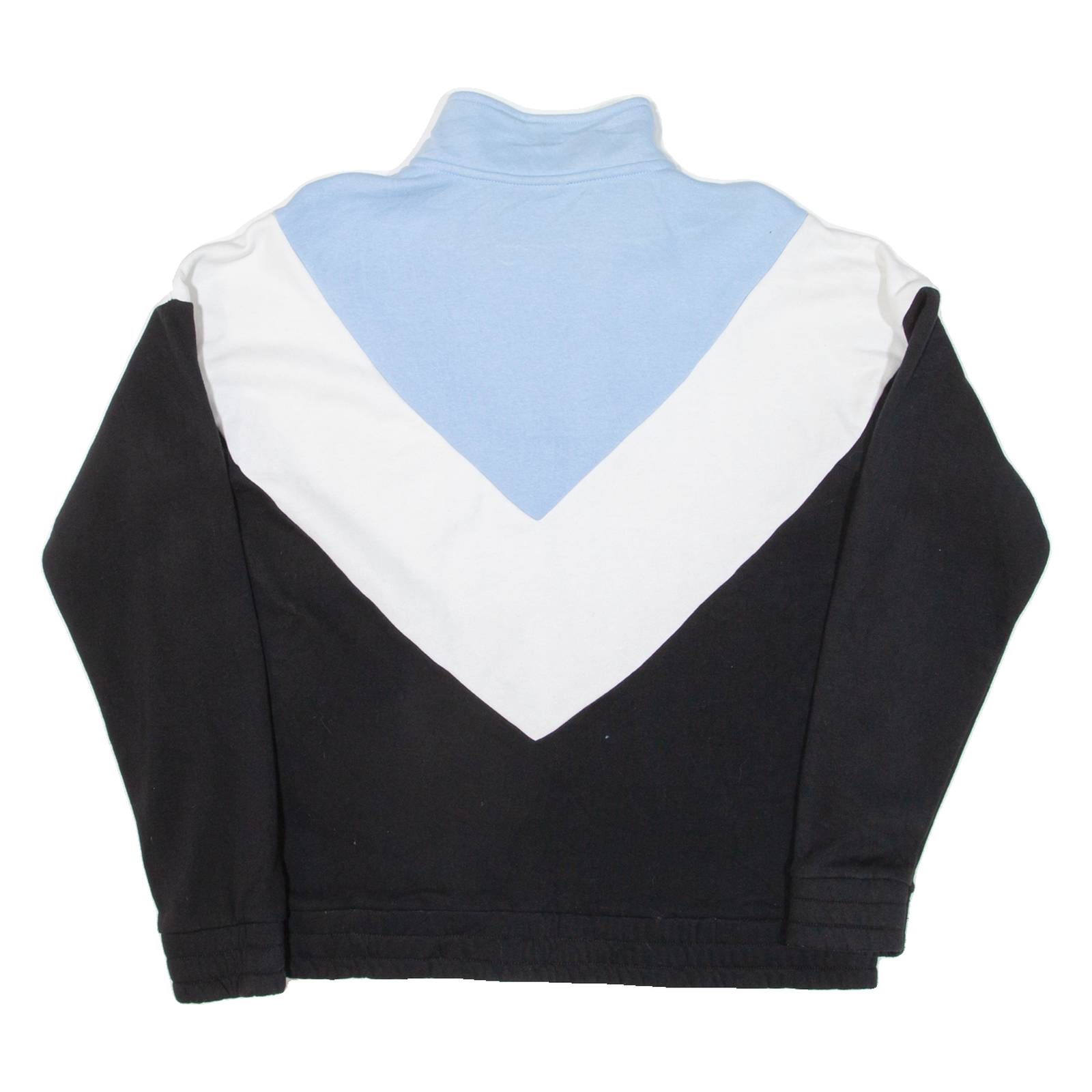FILA Womens Sweatshirt Blue 1/4 Zip XL