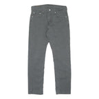 LEVI'S 502 Mens Jeans Grey Slim Straight Denim Medium W29 L30 Cotton Blend Zip