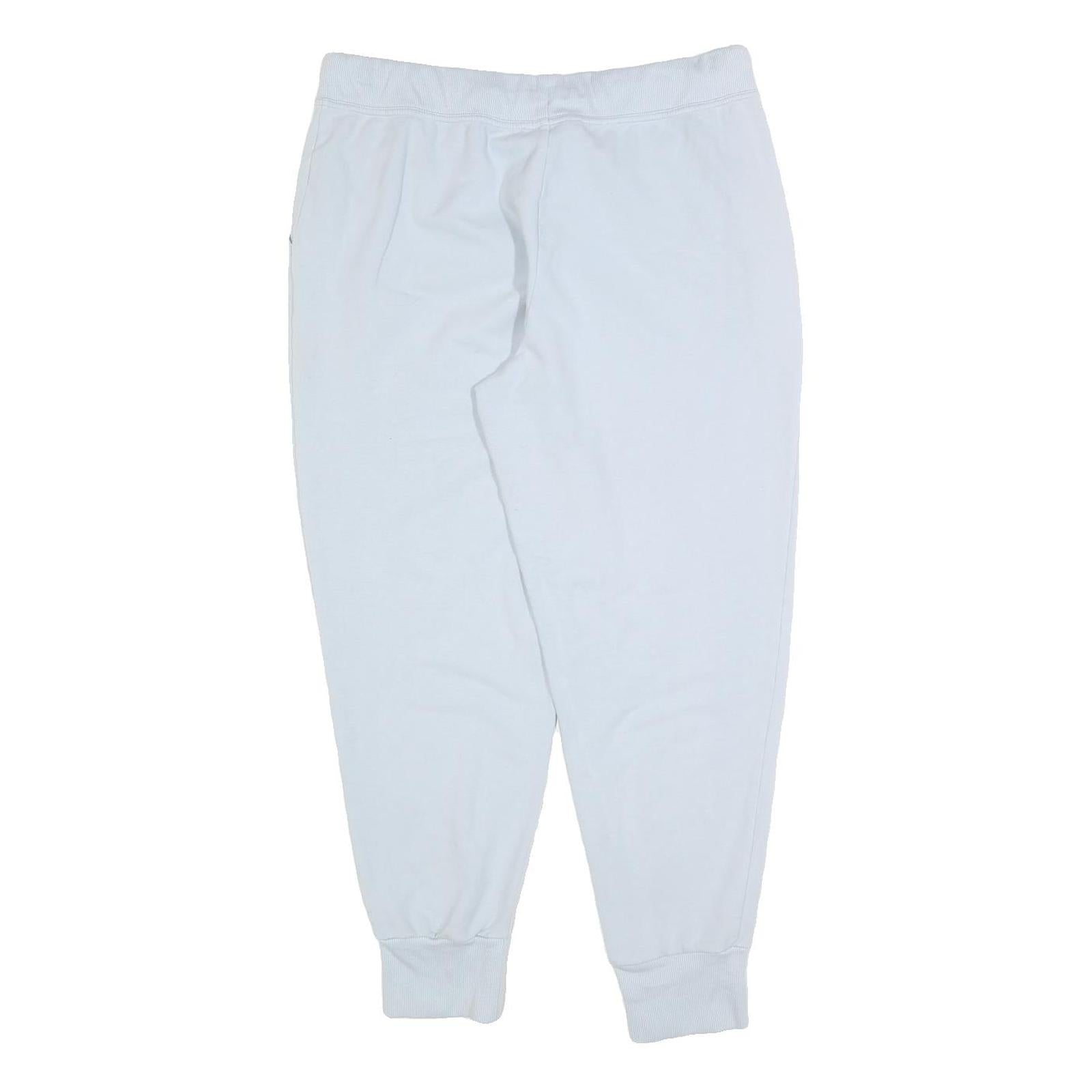 FILA Womens Joggers White Cotton Blend XL W32 L28 Relaxed Tapered Waistband