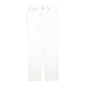 JEANOLOGY Womens White Regular Fit Straight Denim Jeans W28 L30 Zip Cotton Blend