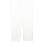 JEANOLOGY Womens White Regular Fit Straight Denim Jeans W28 L30 Zip Cotton Blend