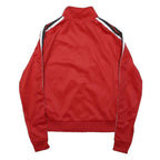 SUPPLY & DEMAND Womens Red Black & White Track Jacket UK 10 Polyester Zip Casual