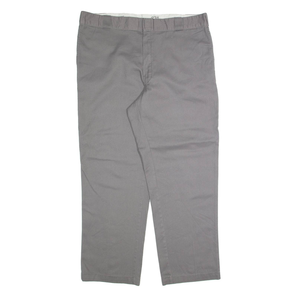 DICKIES Chino Mens Trousers Grey Regular Straight W40 L30