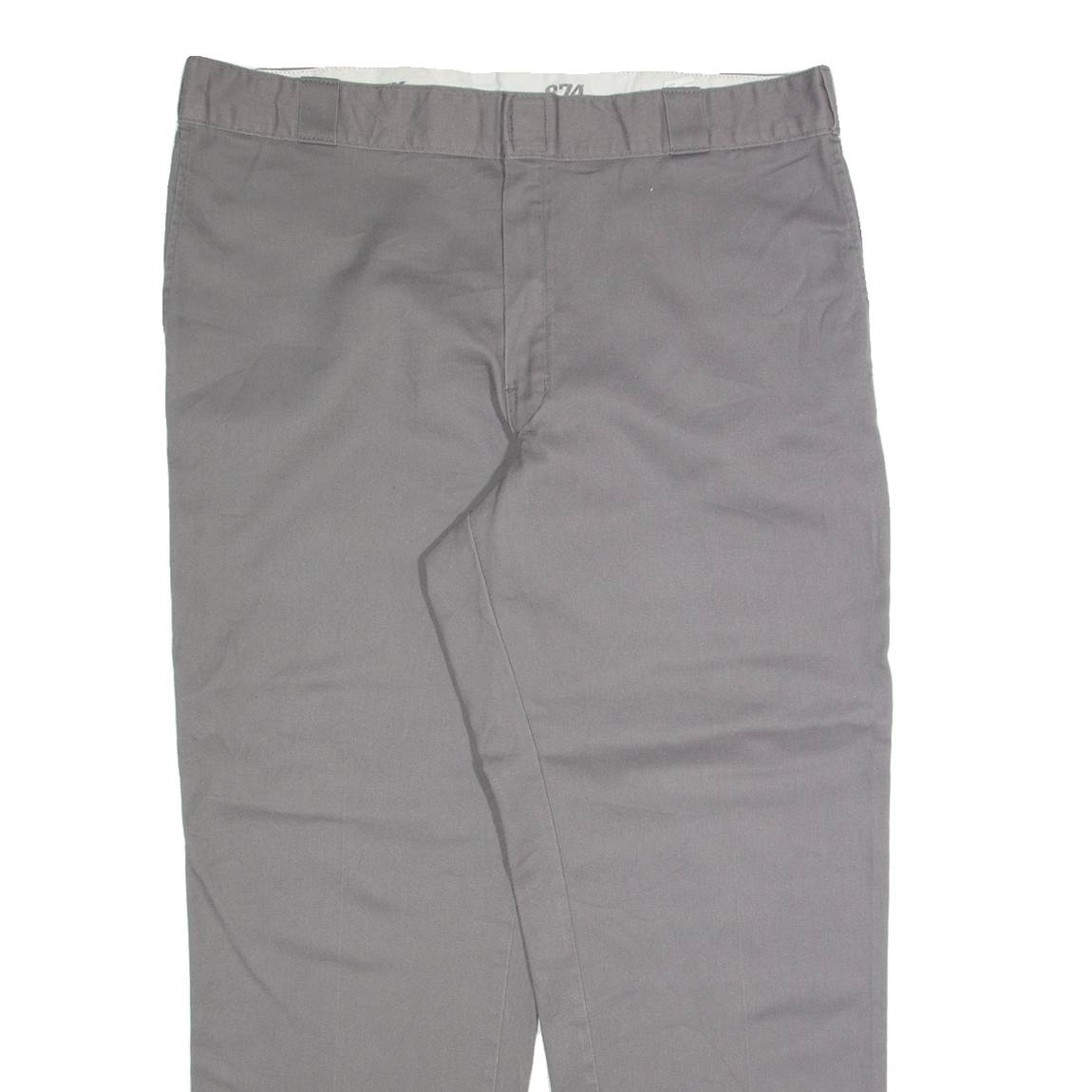 DICKIES Chino Mens Trousers Grey Regular Straight W40 L30
