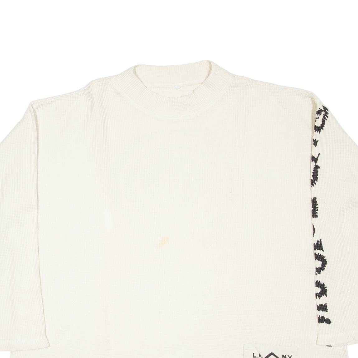 LA NY PROJECT Mens Sweatshirt Cream M