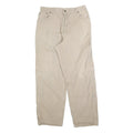 CARHARTT Mens Cotton Blend Beige Relaxed Straight Trousers W34 L32 Workwear
