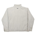 COLUMBIA Mens White XL Cotton Blend Jacket Plain Zip Front Outdoor Casual