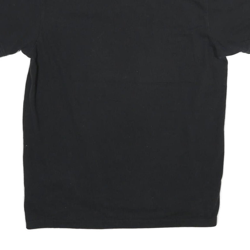 TOMMY HILFIGER Mens Black Short Sleeve Plain 2XL Cotton Polo Shirt