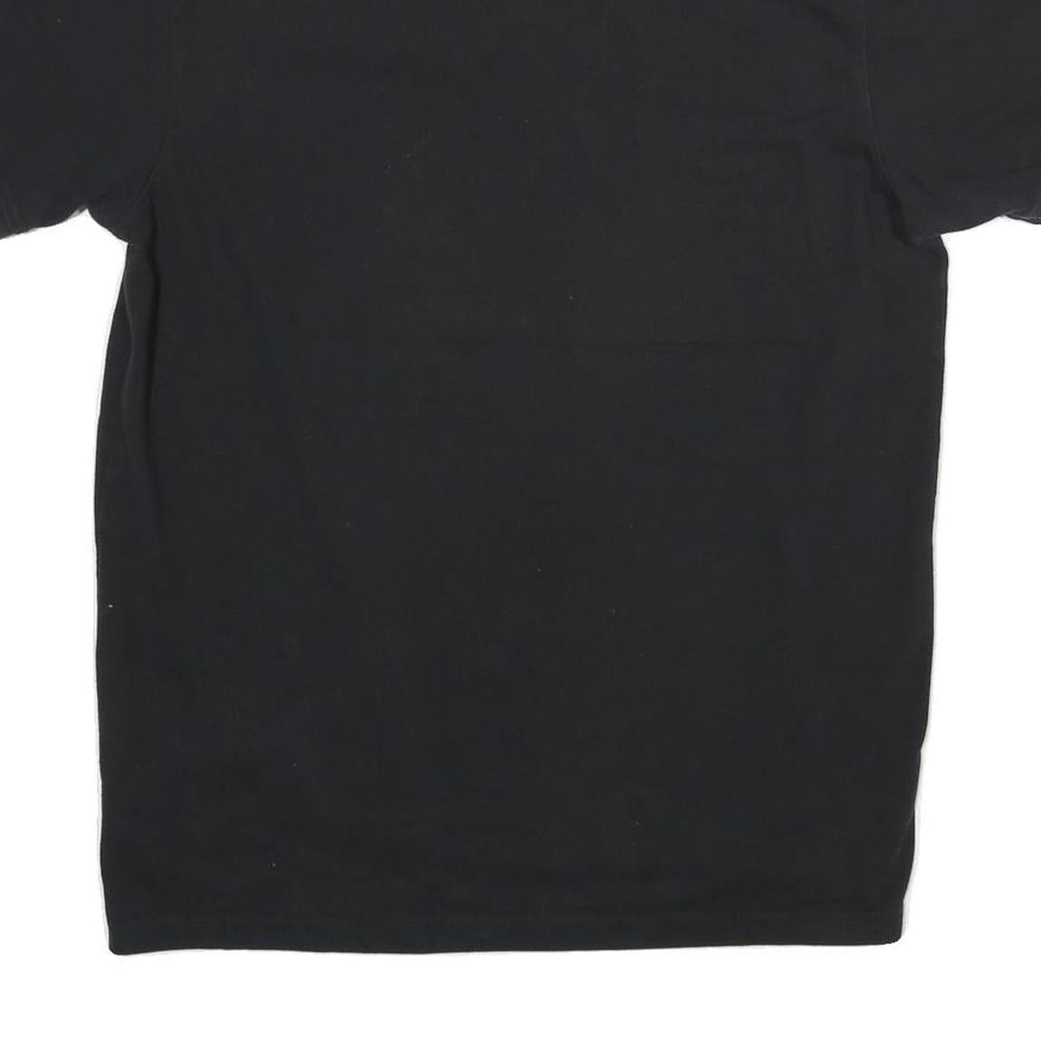 TOMMY HILFIGER Mens Black Short Sleeve Plain 2XL Cotton Polo Shirt