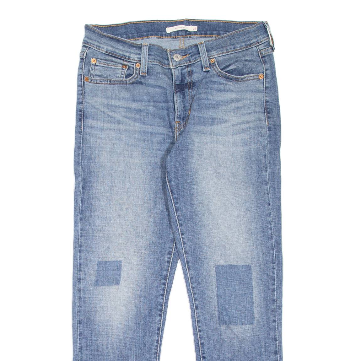 LEVI'S Womens Jeans Blue Regular Bootcut Stone Wash W28 L27