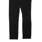 PEACE Womens Slim Black Cotton Blend Skinny Trousers W28 L27 Zip Casual
