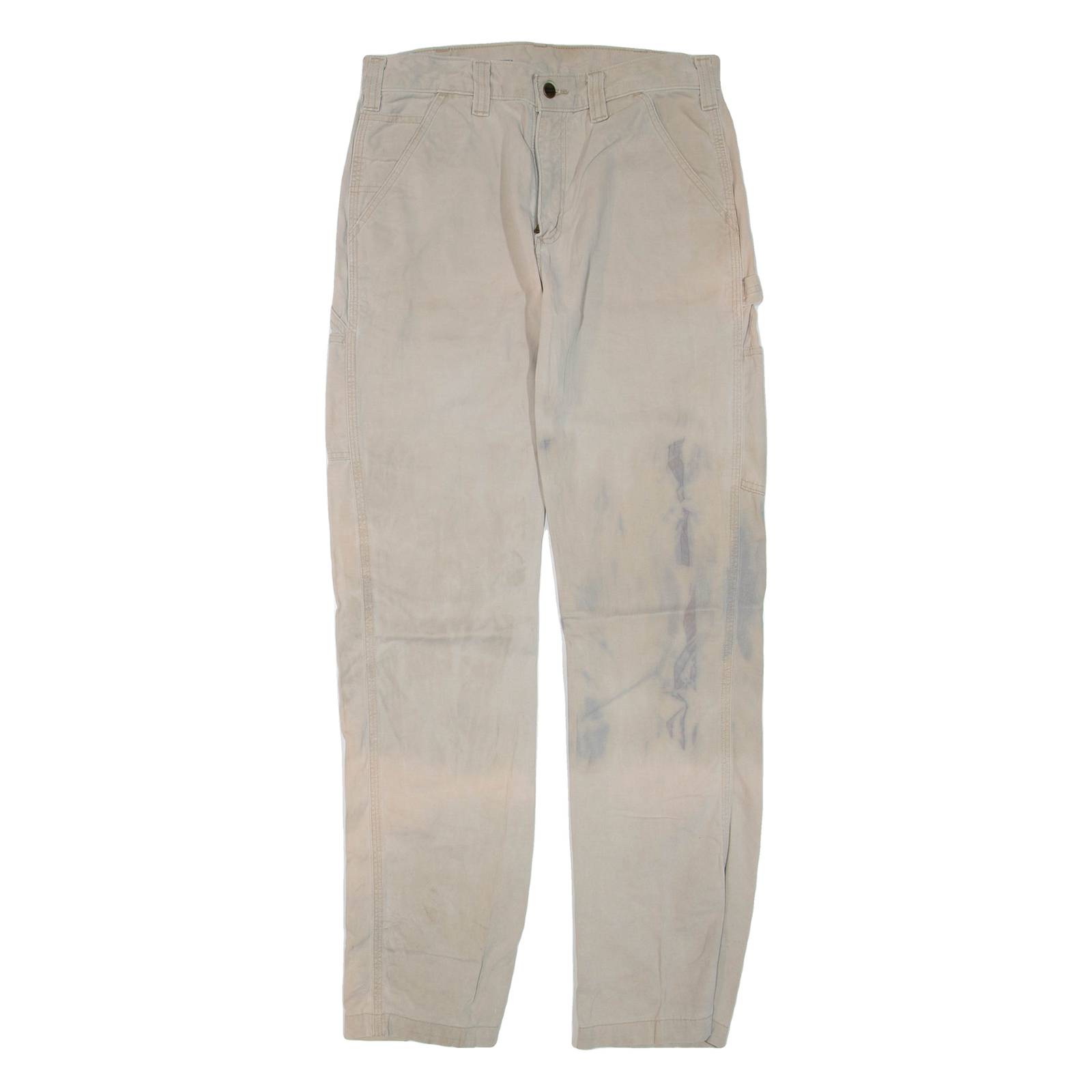 CARHARTT Mens Trousers Beige Regular Straight W32 L34
