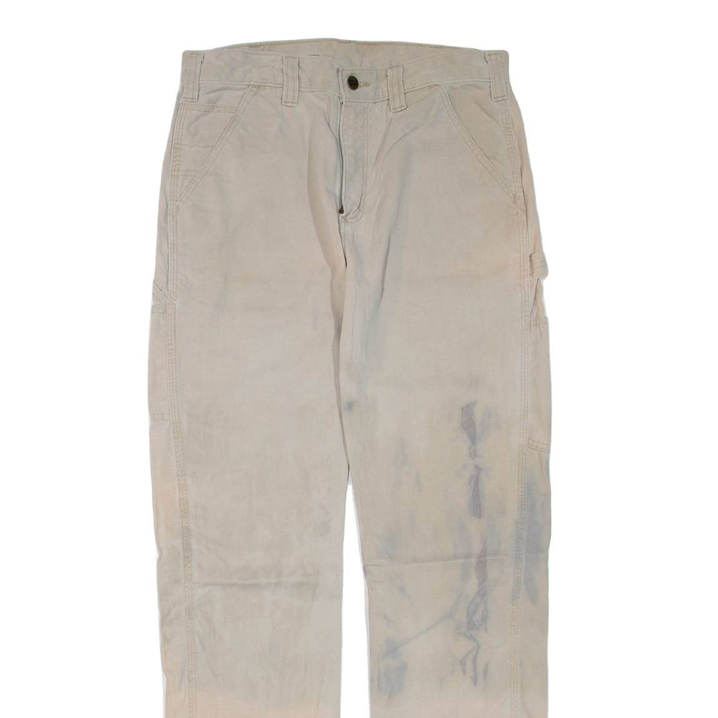 CARHARTT Mens Trousers Beige Regular Straight W32 L34