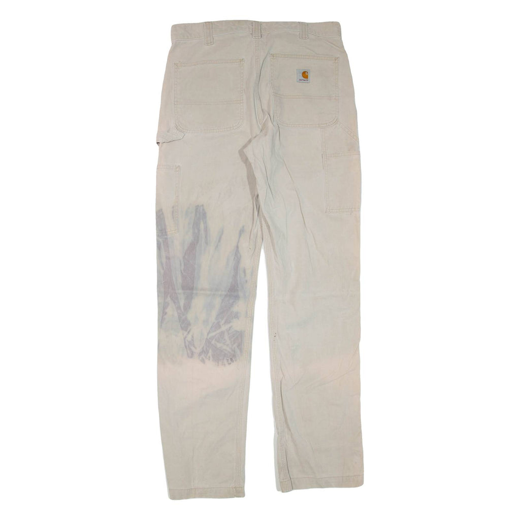 CARHARTT Mens Trousers Beige Regular Straight W32 L34