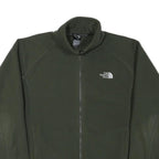 THE NORTH FACE Mens Green Jacket L Polyester Blend Zip Plain Outdoor Casual