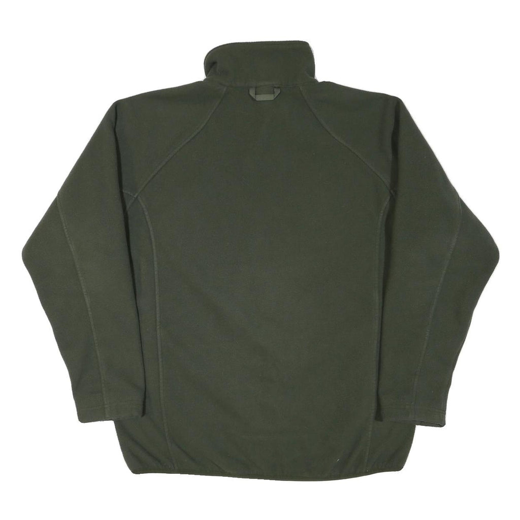 THE NORTH FACE Mens Green Jacket L Polyester Blend Zip Plain Outdoor Casual