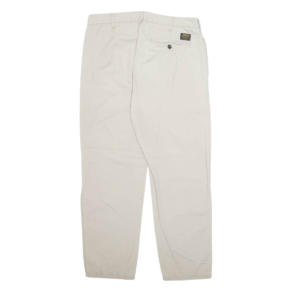 CARHARTT WIP Chino Mens Trousers Cream Regular Straight W31 L27