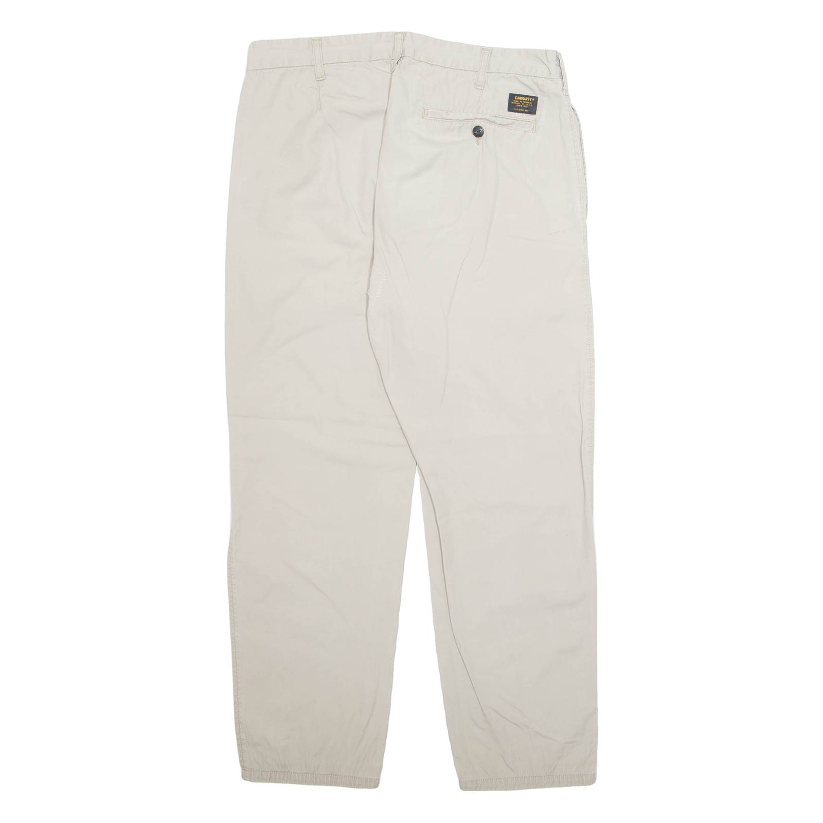 CARHARTT WIP Chino Mens Trousers Cream Regular Straight W31 L27