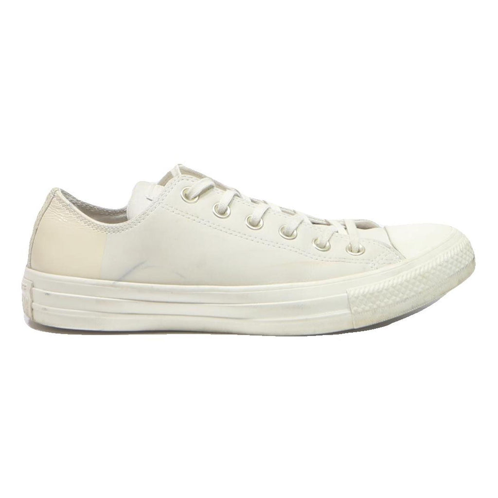 CONVERSE Chuck Taylor All Star Womens Low Top Trainers Cream Leather UK 6 Casual