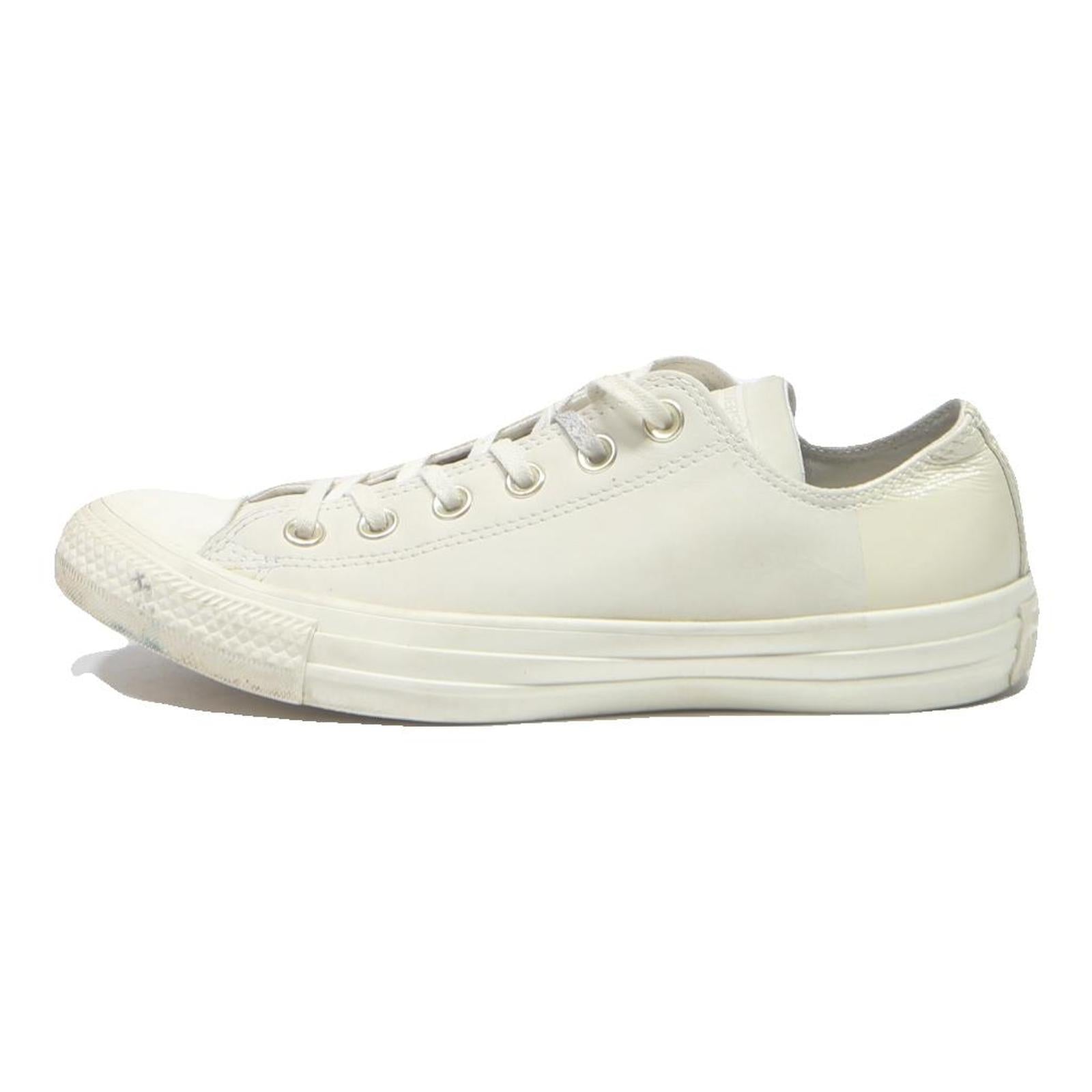 CONVERSE Chuck Taylor All Star Womens Low Top Trainers Cream Leather UK 6 Casual