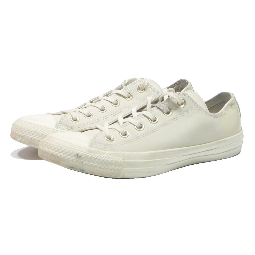 CONVERSE Chuck Taylor All Star Womens Low Top Trainers Cream Leather UK 6 Casual