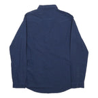 LEE Mens Blue & Black Check Shirt S Cotton Classic Workwear Button Pocket