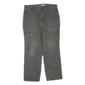 CARHARTT Mens Cotton Blend Green Regular Straight Trousers W34 L28 Workwear