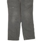 CARHARTT Mens Cotton Blend Green Regular Straight Trousers W34 L28 Workwear