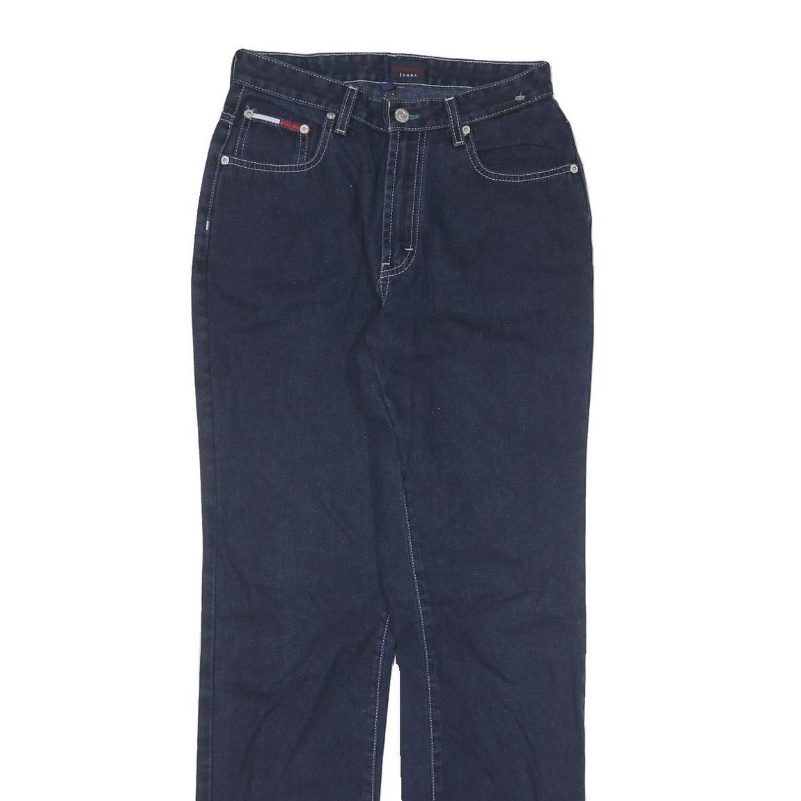 TOMMY HILFIGER Womens Jeans Blue Regular Straight Denim Dark W26 L32 Classic Fit