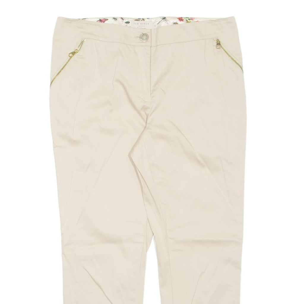 TED BAKER Womens Trousers Beige Regular Tapered W30 L24