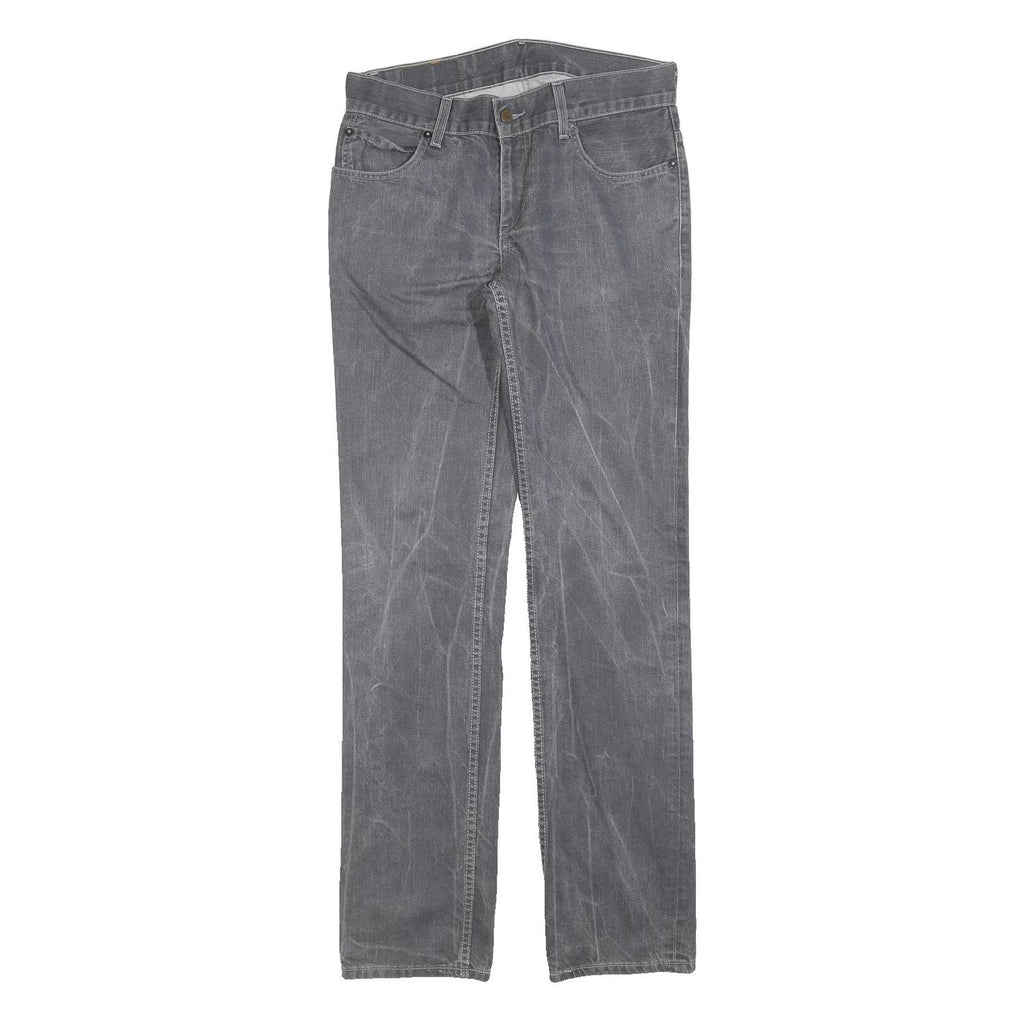 LEVI'S 511 Slim Mens Jeans Grey Slim Straight Denim Medium W31 L34 Zip Cotton