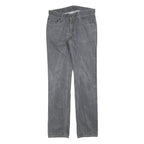 LEVI'S 511 Slim Mens Jeans Grey Slim Straight Denim Medium W31 L34 Zip Cotton