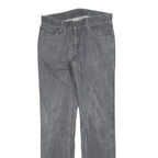 LEVI'S 511 Slim Mens Jeans Grey Slim Straight Denim Medium W31 L34 Zip Cotton