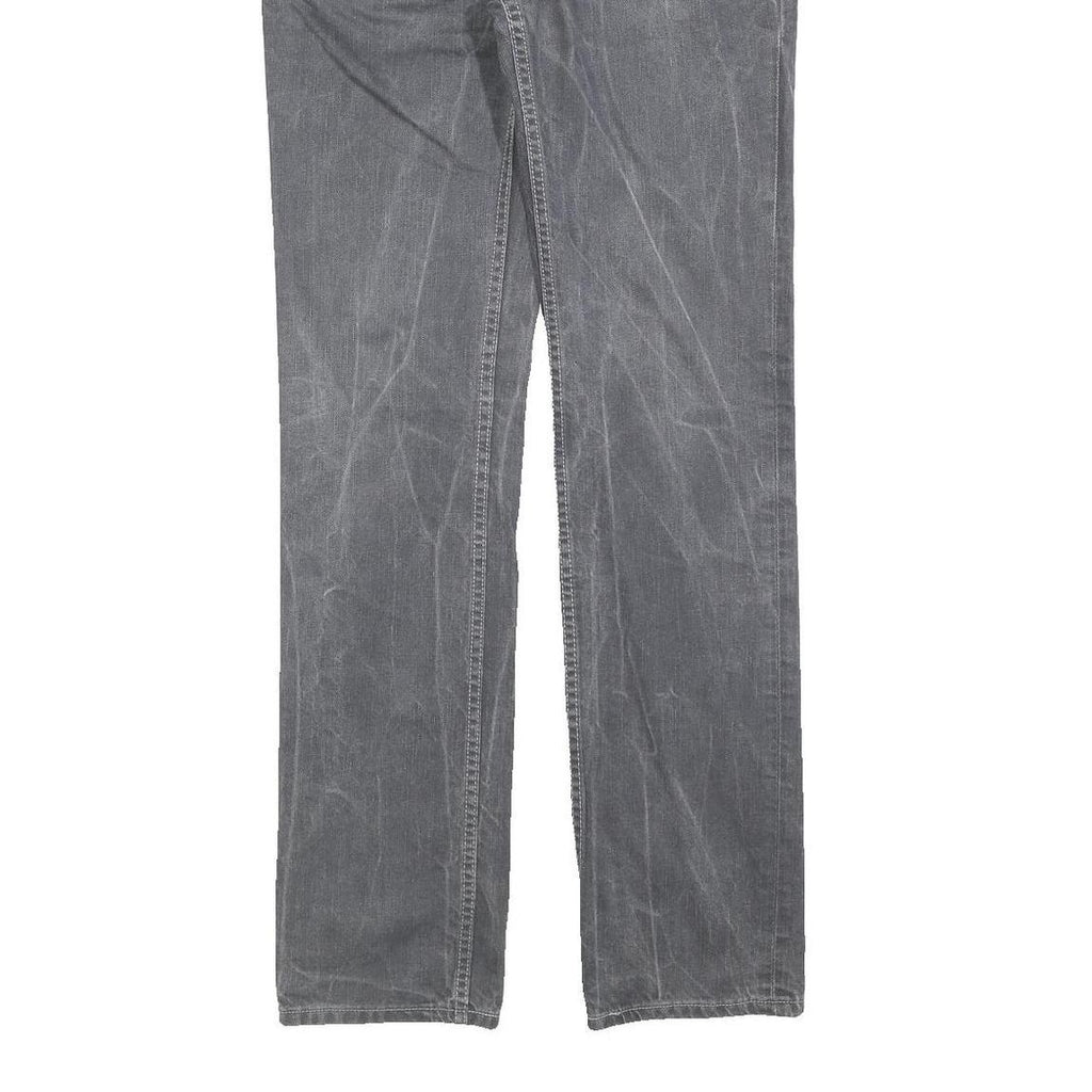 LEVI'S 511 Slim Mens Jeans Grey Slim Straight Denim Medium W31 L34 Zip Cotton