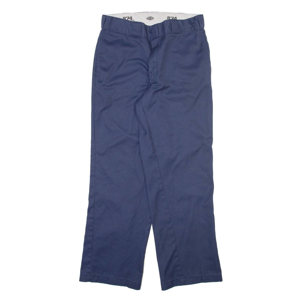 DICKIES 874 Workwear Mens Trousers Blue Regular Straight W32 L28