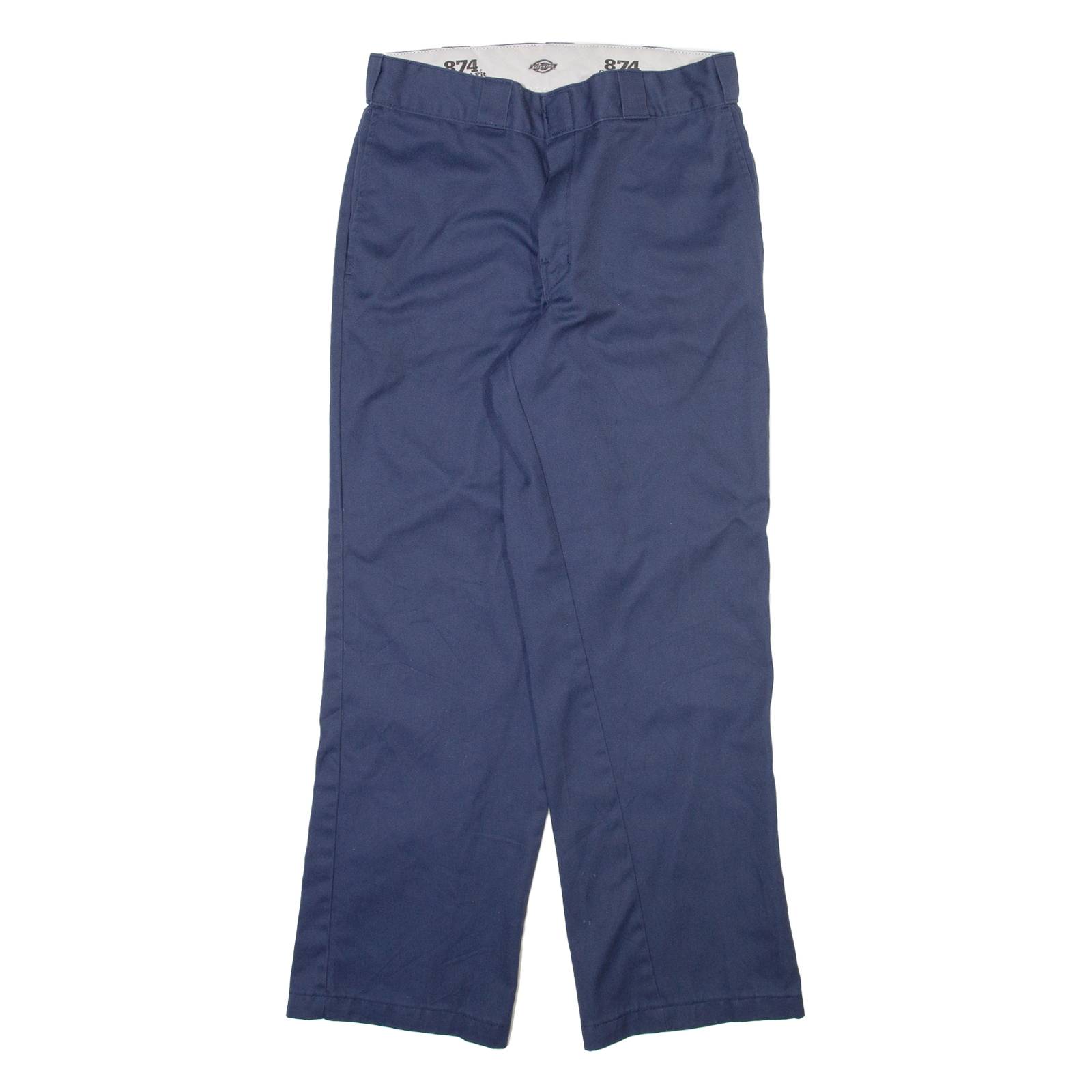 DICKIES 874 Workwear Mens Trousers Blue Regular Straight W32 L28