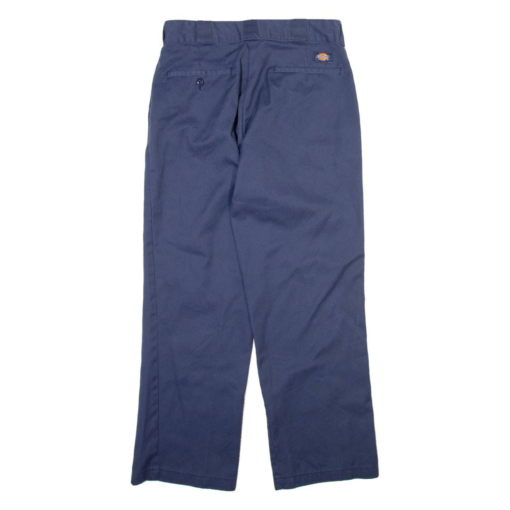 DICKIES 874 Workwear Mens Trousers Blue Regular Straight W32 L28