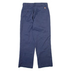 DICKIES 874 Workwear Mens Trousers Blue Regular Straight W32 L28