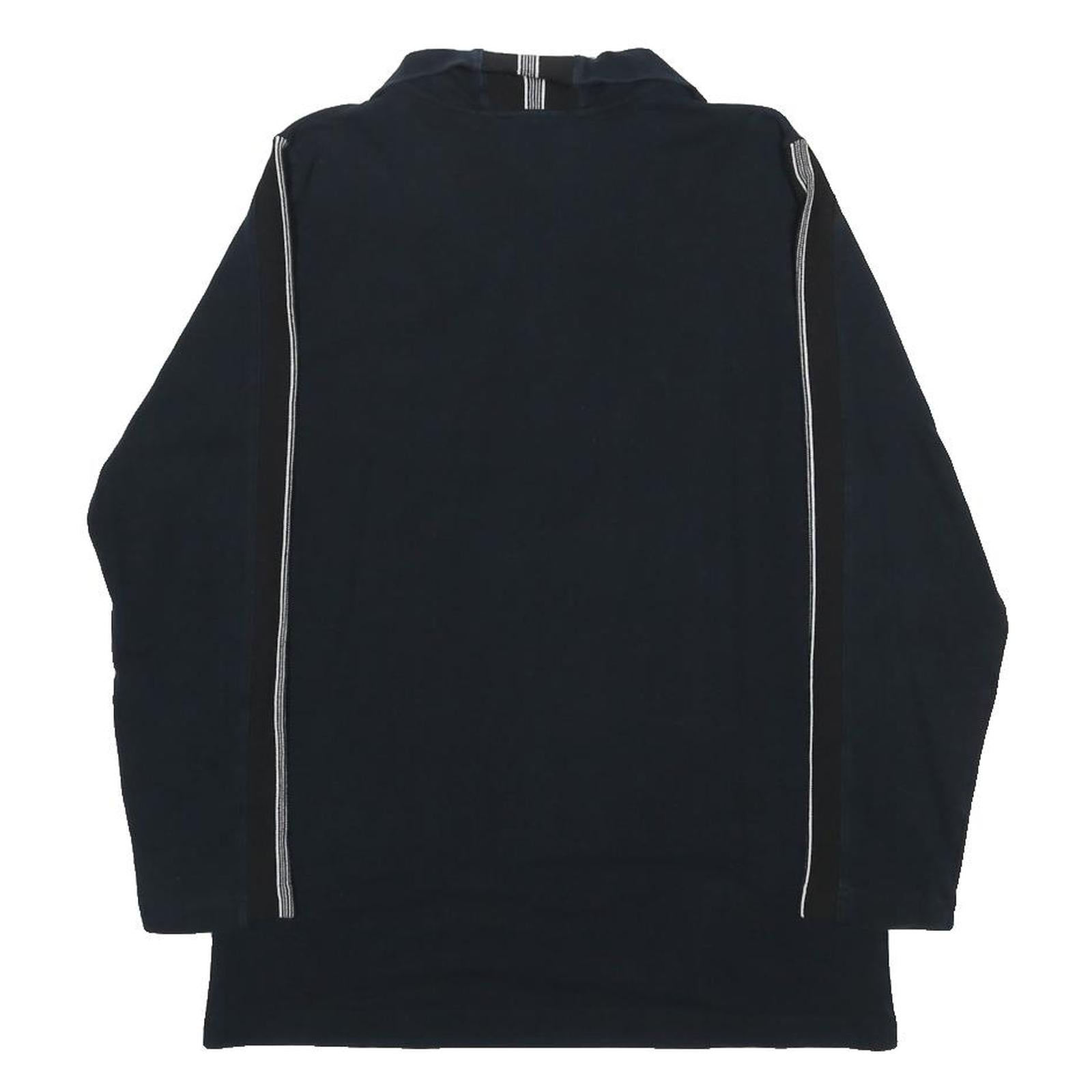 HARD ROCK CAFE Womens Black 1/4 Zip XL Sweatshirt Classic Logo Zip Neck