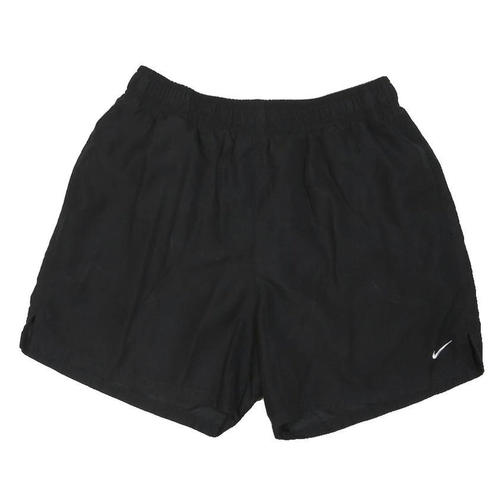 NIKE Womens Black Sports Shorts M W26 Lightweight Polyester Blend Comfortable