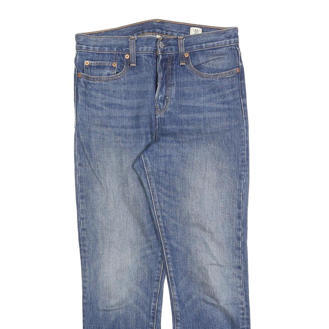 LEVI'S Womens Jeans Blue Regular Straight Denim Medium W28 L28 Classic Button