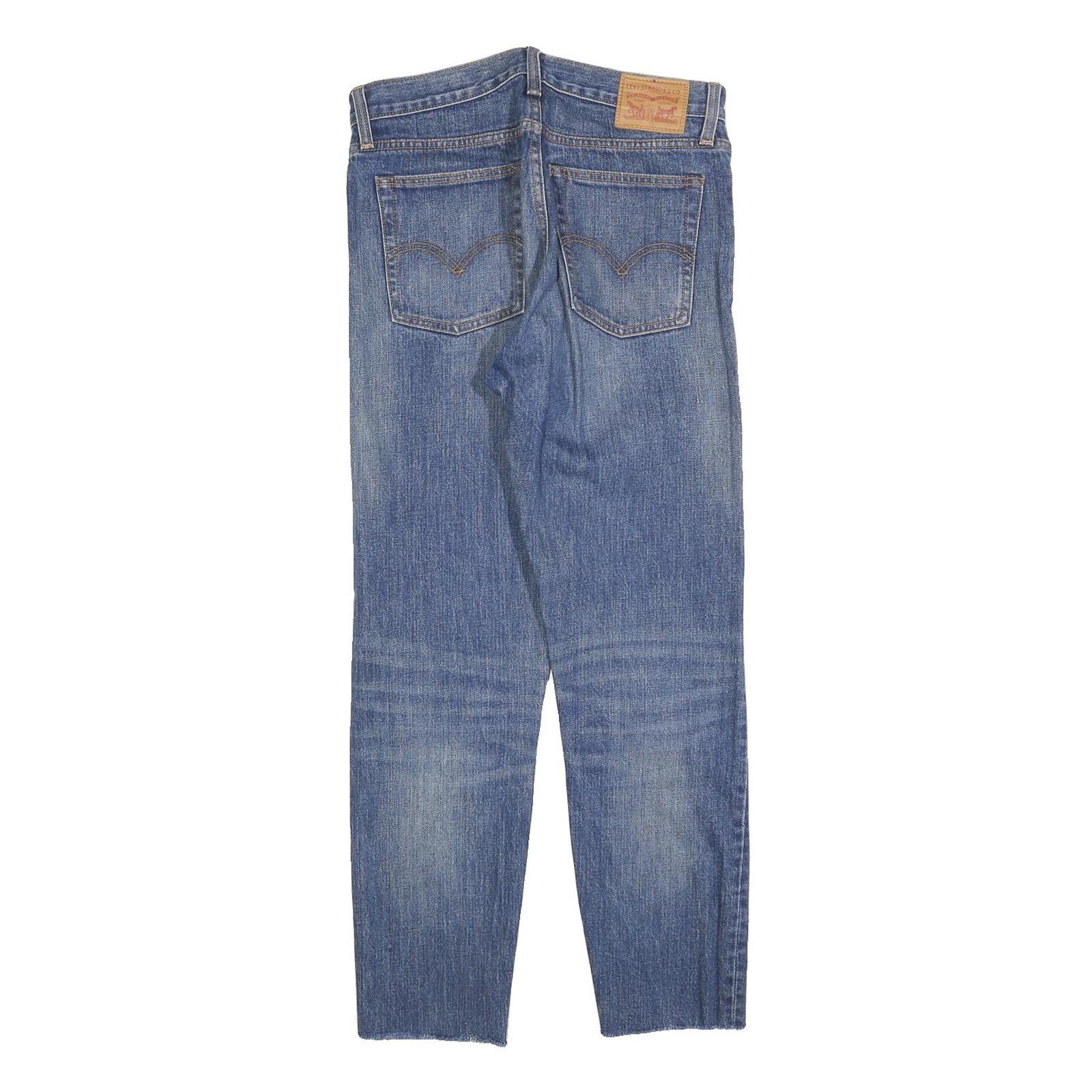 LEVI'S Womens Jeans Blue Regular Straight Denim Medium W28 L28 Classic Button