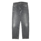 LEVI'S Mens Jeans Black Regular Straight Denim Medium W34 L32 Classic Cotton