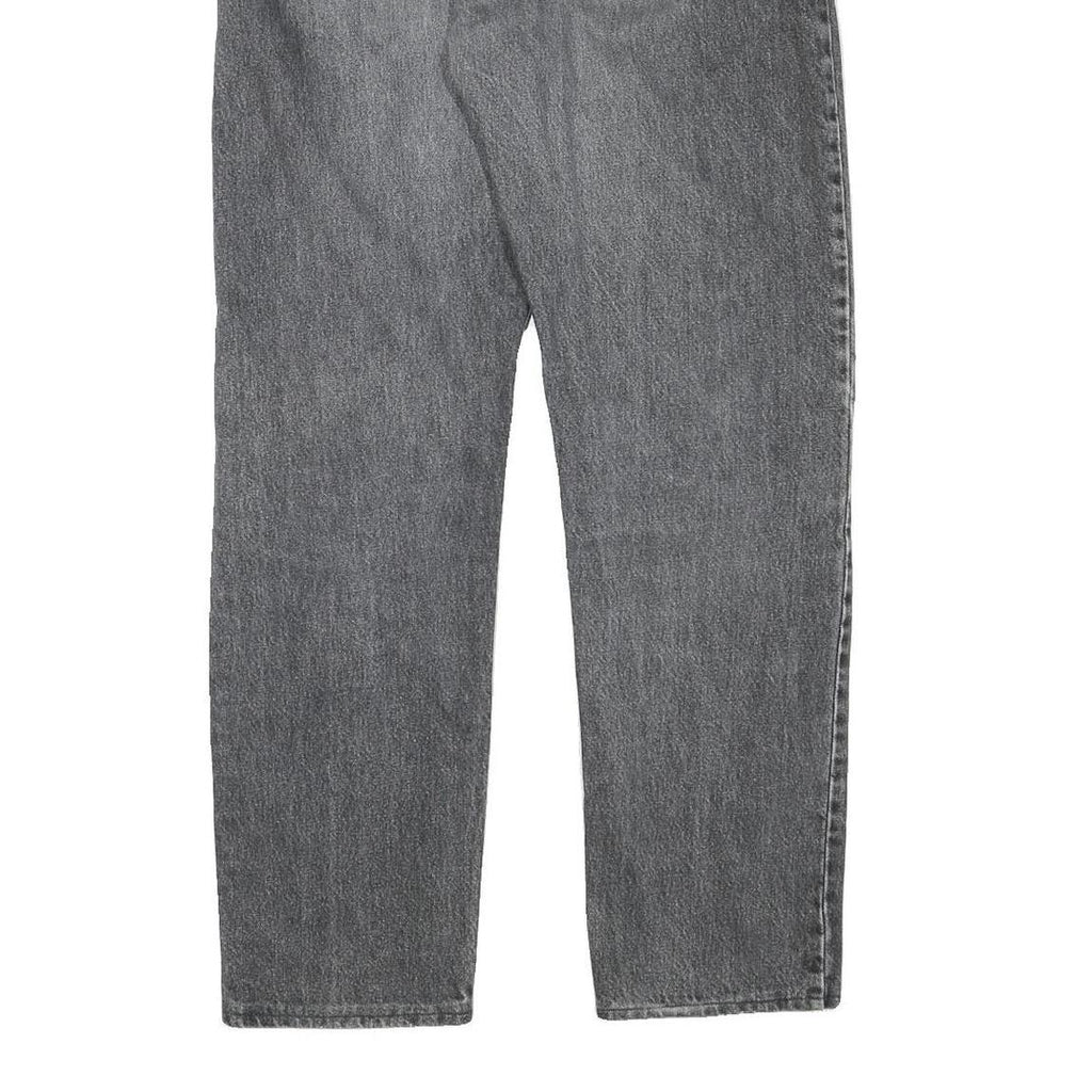 LEVI'S Mens Jeans Black Regular Straight Denim Medium W34 L32 Classic Cotton