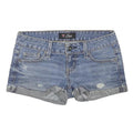 GUESS Womens Denim Blue Casual Shorts S W26 Distressed Cut-Off